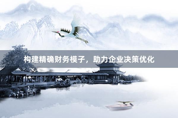 构建精确财务模子，助力企业决策优化